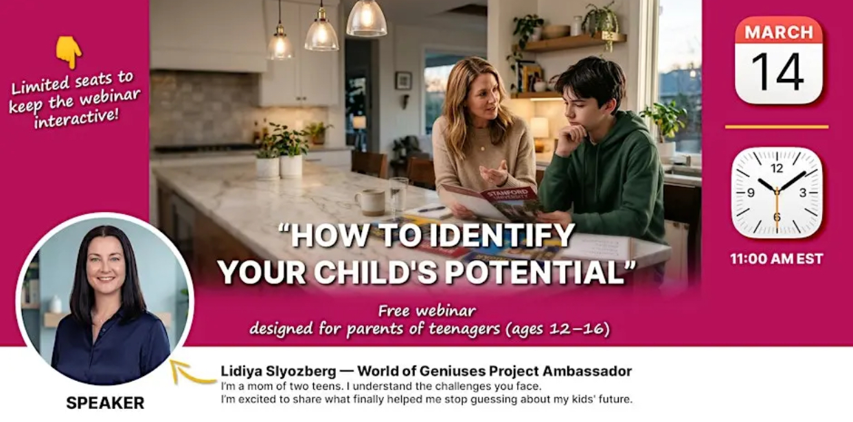 How to Identify Your Child’s Innate Potential (Ages 12–16) | Free Webinar