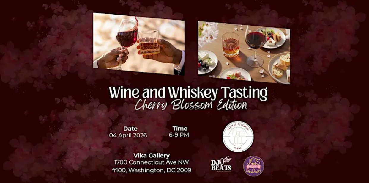 Wine & Whiskey Tasting Cherry Blossom Edition